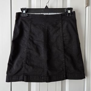 Free People Black Mini Skirt